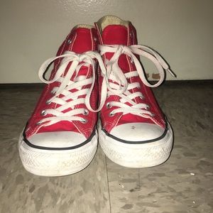 Red Converse Chuck Taylor All Star High Tops